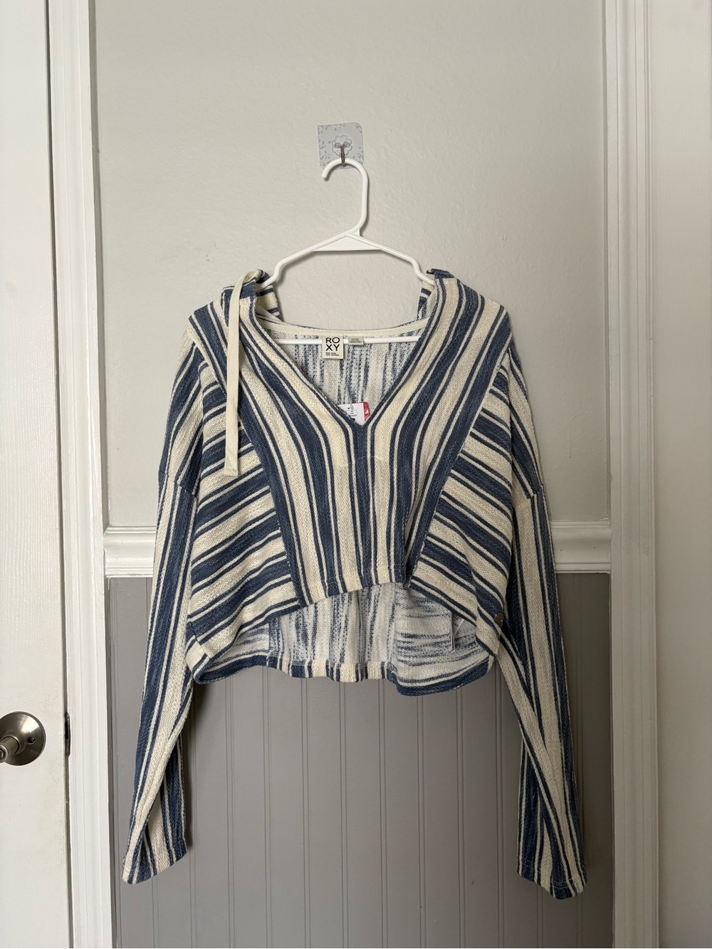 Roxy Todos Santos Oversized Hoodie - Wild Wind Sandy Stripe